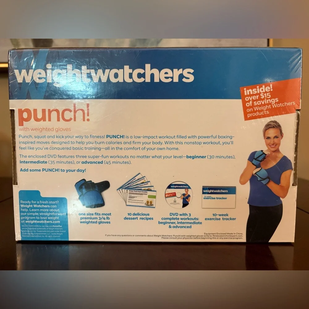 Weight Watchers Punch Workout Kit with Blue Accents - Picture 2 of 5